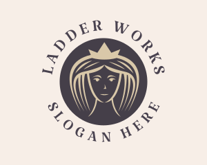 Queen Lady Crown  logo design