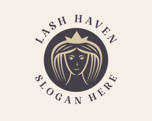 Queen Lady Crown  logo design