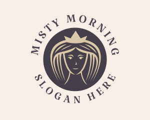 Queen Lady Crown  logo design