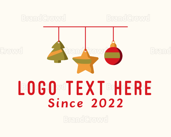 Decorative Christmas Ornament Logo