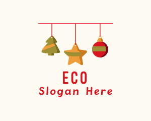 Decorative Christmas Ornament Logo