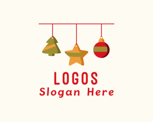 Decorative Christmas Ornament Logo