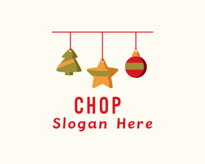 Decorative Christmas Ornament Logo