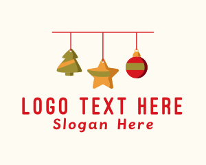 Decorative Christmas Ornament Logo