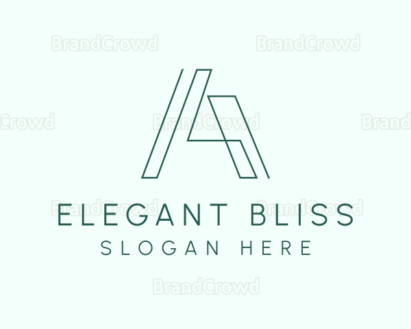 Modern Geometric Letter A Logo