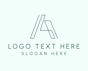 Photographer - Modern Geometric Letter A logo design