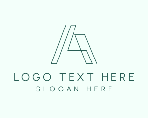 Sophisticated - Modern Geometric Letter A logo design