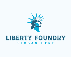 Lady Liberty Patriot logo design