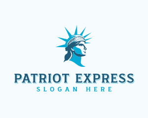 Lady Liberty Patriot logo design