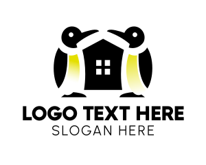 Penguin - Penguin House Zoo logo design