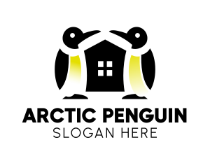 Penguin House Zoo  logo design