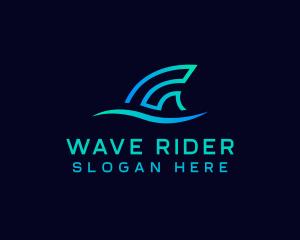 Surf - Fin Surf Wave logo design