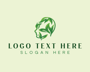 Mental - Health Leaf Therapy logo design