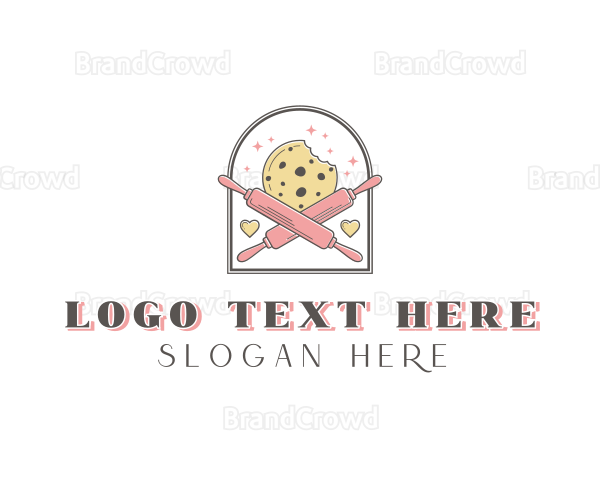 Cookie Rolling Pin Bakery Logo