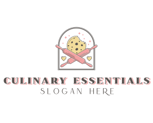 Cookie Rolling Pin Bakery logo design