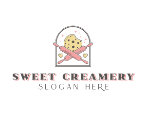 Cookie Rolling Pin Bakery logo design