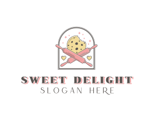 Cookie Rolling Pin Bakery logo design