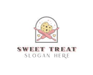 Cookie Rolling Pin Bakery logo design