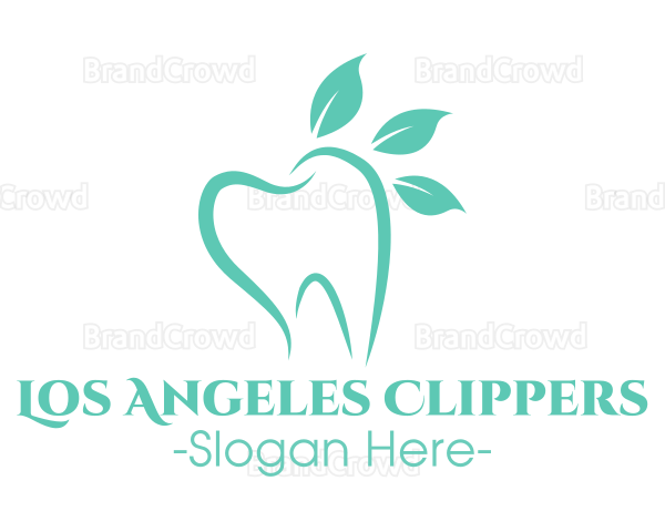 Green Dental Tooth Logo