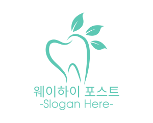 Green Dental Tooth logo design