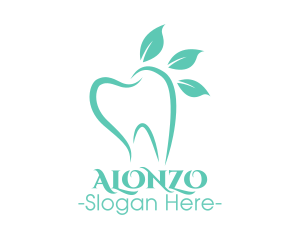 Green Dental Tooth logo design