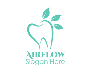 Green Dental Tooth logo design