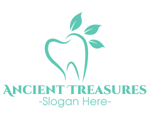 Green Dental Tooth logo design