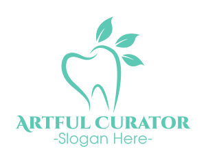 Green Dental Tooth logo design