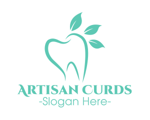 Green Dental Tooth logo design