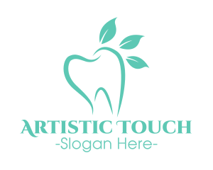 Green Dental Tooth logo design