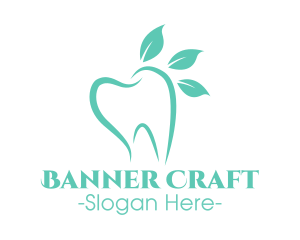 Green Dental Tooth logo design