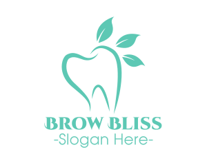 Green Dental Tooth logo design