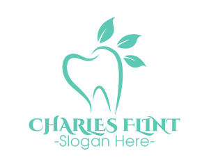 Green Dental Tooth logo design