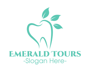 Green Dental Tooth logo design