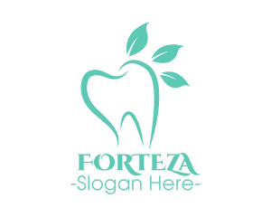 Green Dental Tooth logo design