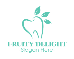 Green Dental Tooth logo design