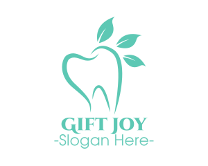 Green Dental Tooth logo design