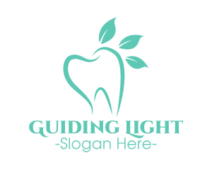 Green Dental Tooth logo design