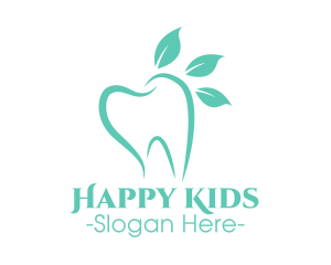 Green Dental Tooth logo design