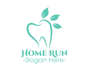 Green Dental Tooth logo design