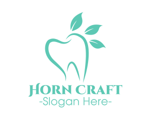 Green Dental Tooth logo design