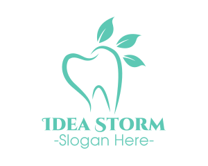 Green Dental Tooth logo design