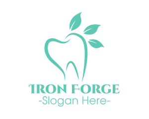 Green Dental Tooth logo design