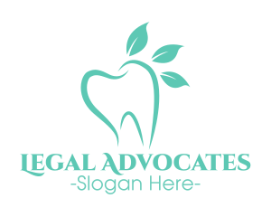 Green Dental Tooth logo design