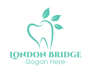 Green Dental Tooth logo design