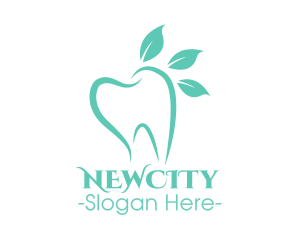 Green Dental Tooth logo design