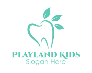 Green Dental Tooth logo design