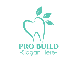 Green Dental Tooth logo design