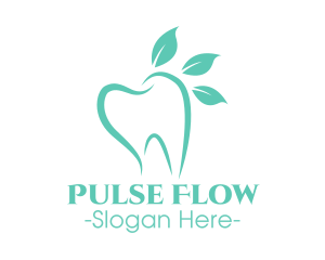 Green Dental Tooth logo design