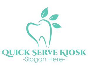 Green Dental Tooth logo design